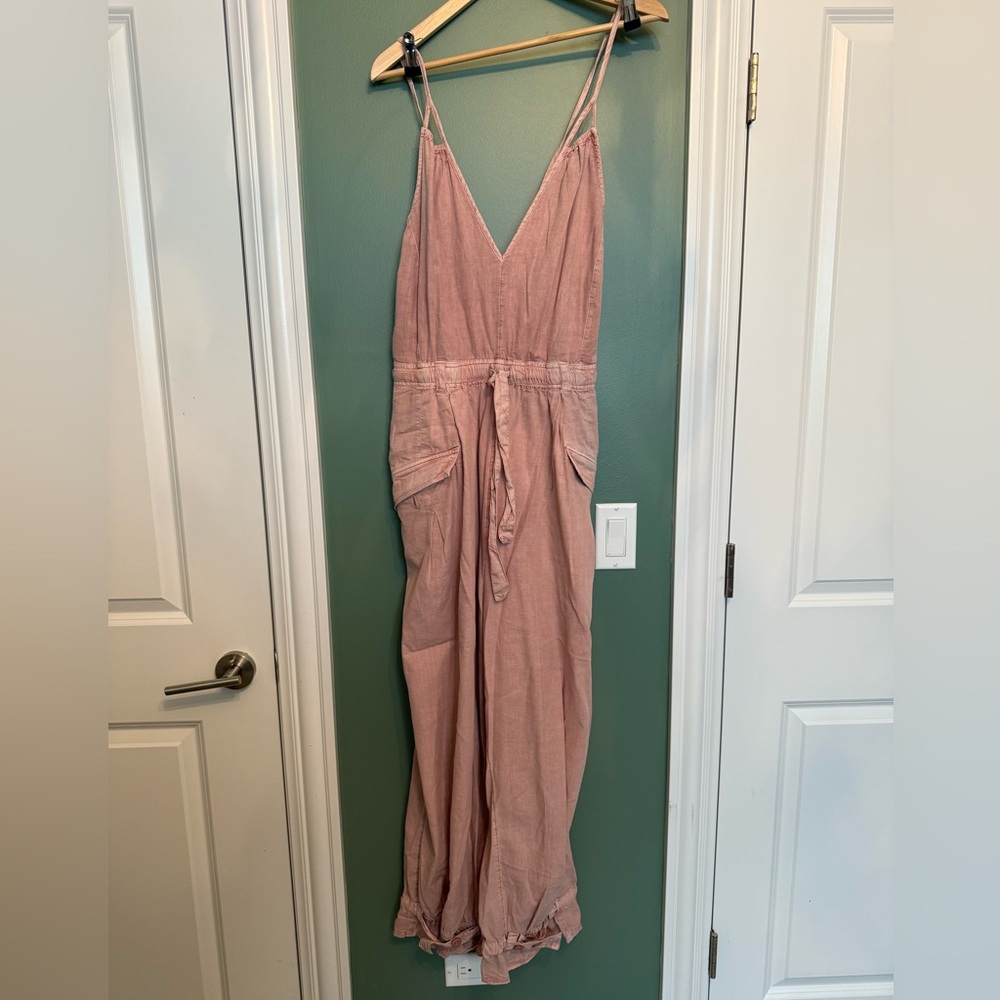 Free People Pink Jumpsuit